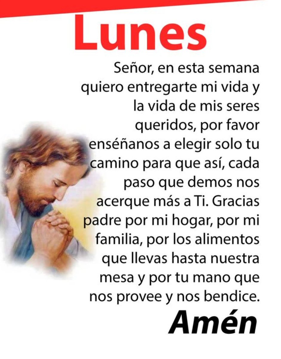 Oración diaria del lunes