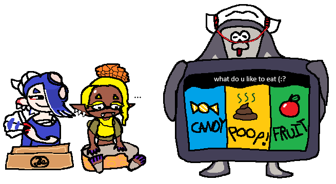 FieryFetus's tweet photo. Frye fans wonder why they have a loss streak but then the options look like this
#splatoon #splatfest https://t.co/7jvcx1bZGy