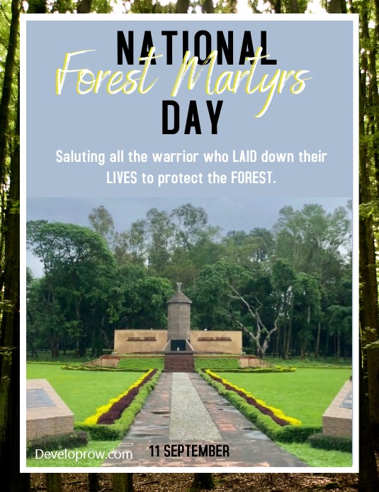 developrow's tweet photo. Remembering the Guardians of our Green Legacy 🌳🙏 On National Forest Martyrs Day, we pay tribute to those who sacrificed their lives to protect our precious forests. Their legacy lives on in the flourishing trees and vibrant ecosystems they safeguarded. 🌿🌲 #ForestMartyrsDay https://t.co/mJdkmavkyu