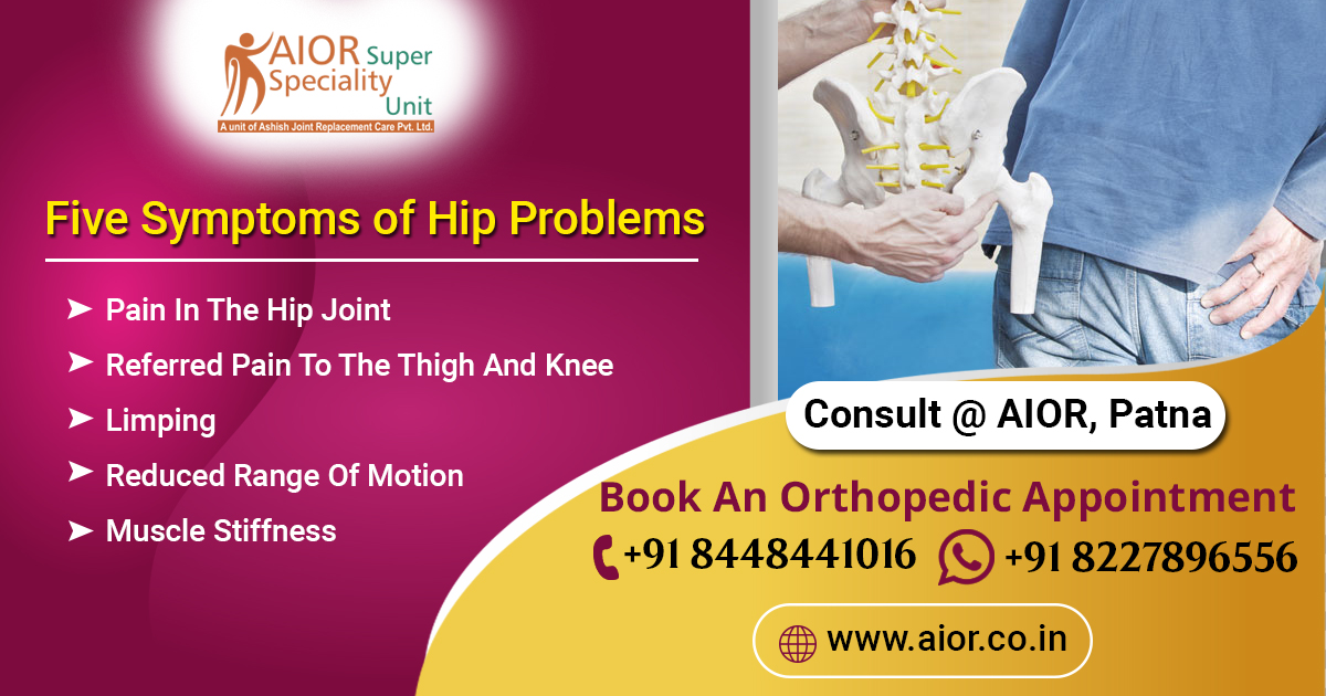 Five Symptoms of Hip Problems 

#besttreatment #patnadoctor #bihar #hippain #drrnsingh #orthopaedichospital #hippaintreatmentinpatna #hipreplacement #hippainexpertpatna #drashishsingh