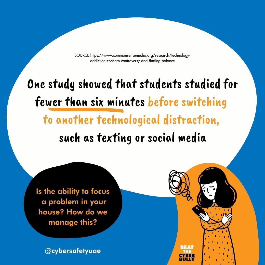 Less than 6 minutes before the need to do something else kicks in. The inability to focus is horrific. But #students can't take all the blame. The way that social #platforms are designed is to grab attention &amp; keep it. Having access to it should come with a #hazard #warning