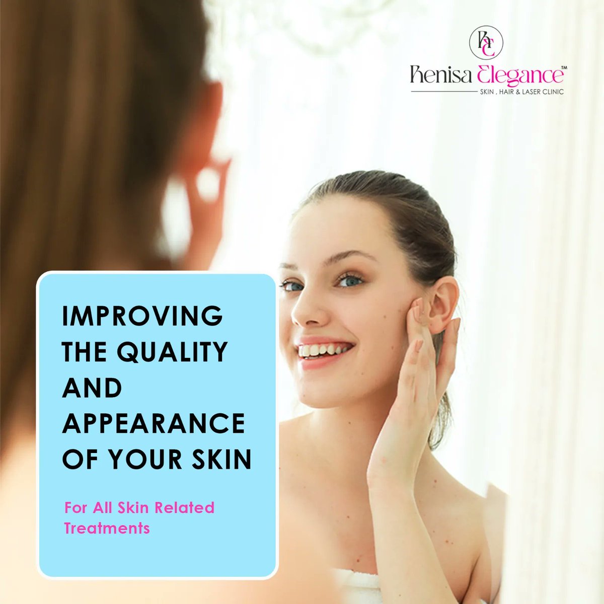 Elevate the quality and aesthetics of your skin with our comprehensive range of skin treatments. 

#RenisaElegance #SkinClinic #HairClinic #RevolutionaryTreatment #RadiantComplexion #RejuvenatedSkin #AdvancedSkincare #GlowingSkin #HealthySkin #PamperingExperience #SelfCare