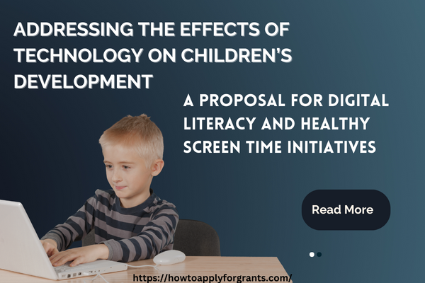 apply4grants's tweet photo. " Free #Sample #Proposal"

✅Addressing the Effects of #Technology on #Children’s #Development: A Proposal for #Digital #Literacy and #Healthy Screen Time Initiatives

Take a Look👇
https://t.co/pLAVww26IB https://t.co/xfgVUe9C23