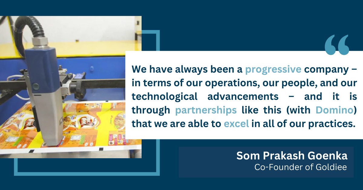 With Ax-Series printers, @DominoIndia helped @GoldieeGroup find the right printer designed to work reliably in food environments, with little to no maintenance required.

👉 Learn more: bit.ly/3dz9cHY

#DominoDoMore #DominoIndia #Masale #GoldieeMasale #GolideeSpices