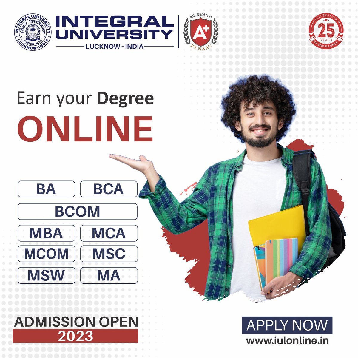 IntegralUnilko's tweet image. Online learning redefined: Pursue your dreams with a variety of degrees from the comfort of your home!
.
.
.
Apply Now:- iulonline.in

#OnlineDegrees #EducationRevolution