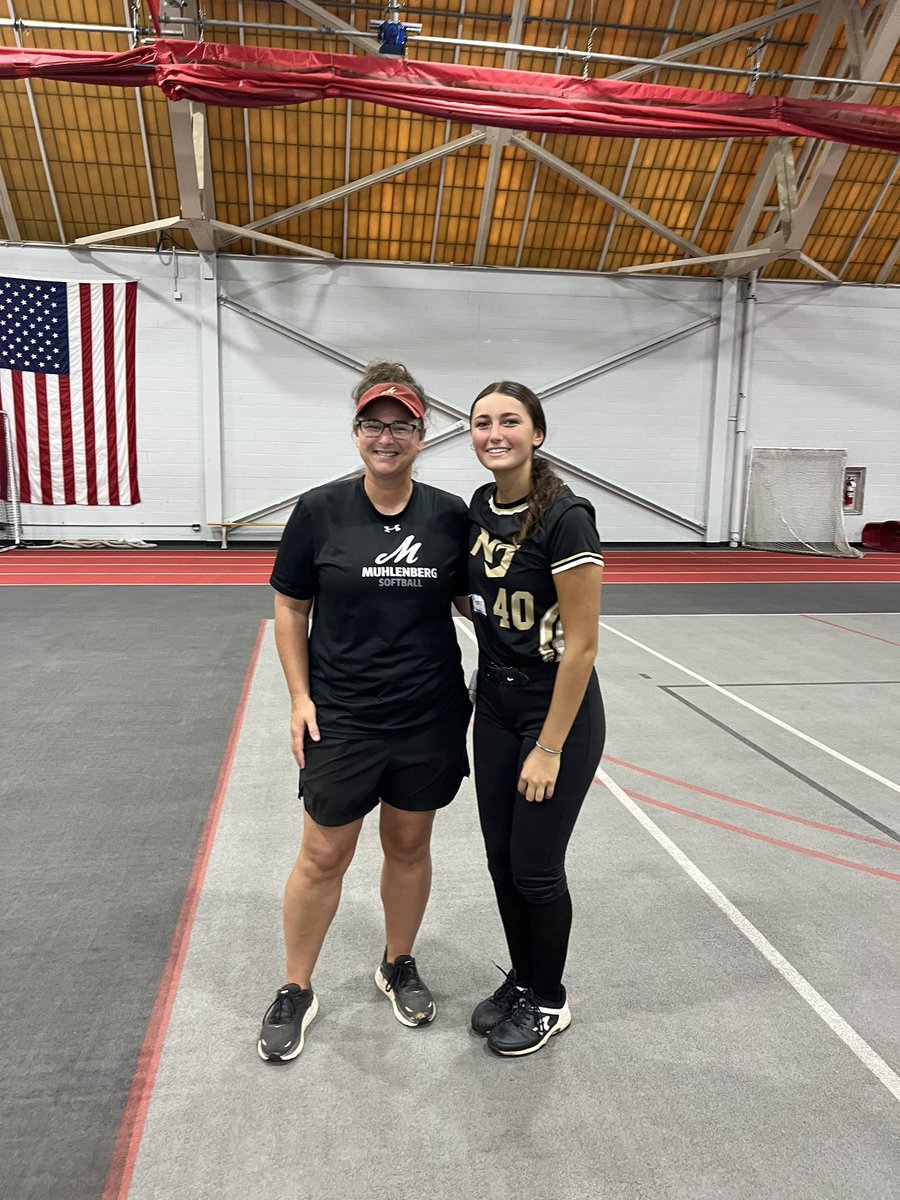 Another great camp at Muhlenberg today. Big thanks to Coach Maul, Coach Bieber, and the rest of the coaching staff as well as the Muhlenberg softball players for having me! #rollmules