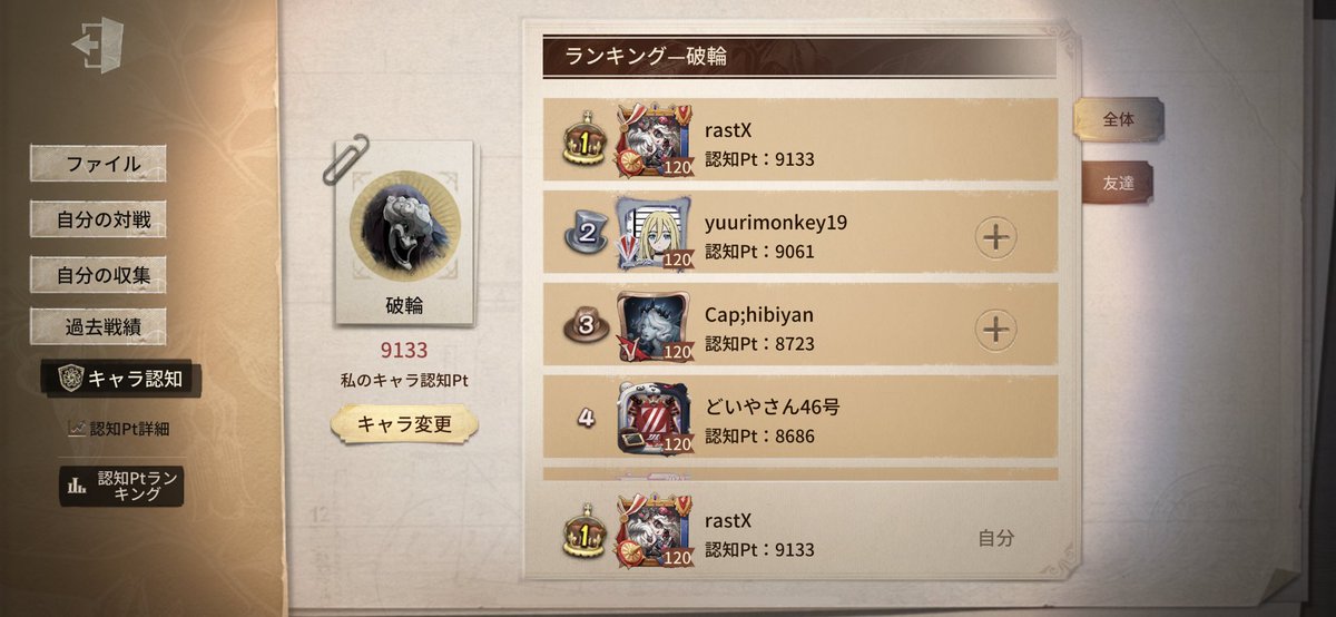 Finally_rastX's tweet photo. 初めての1位！🎉ガチ嬉しい😭 https://t.co/04cpR0tAQm