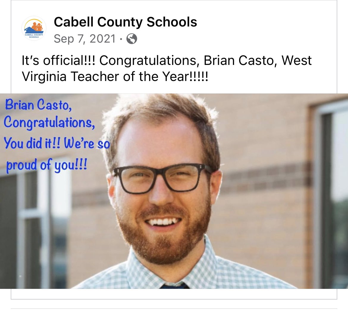 2 years ago this happened. It was an incredible day &amp; I’ve been blessed w/ so many opportunities since then. Teaching isn’t easy &amp; my mission is to shine a light on all the amazing things educators do for their students.