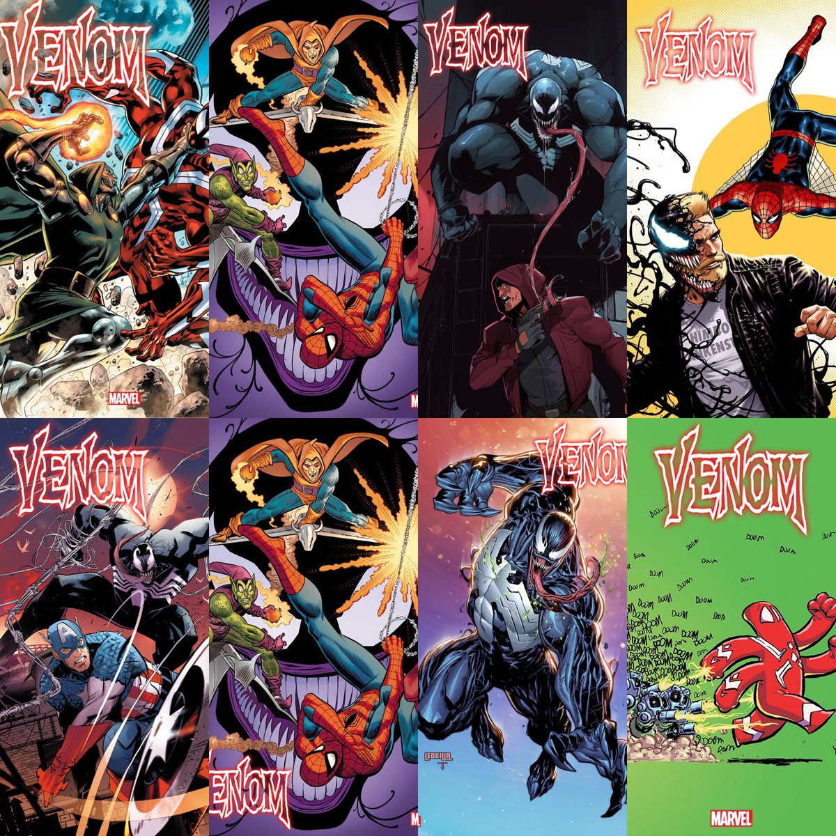 New ✨#MarvelCosmic✨ #comics this week for #NCBD (9/13/23)
✨
Venom #25
✨
W-#AlEwing,A-#SergioDavila/#CAFU
✨
A-#BryanHitch
B-#JohnRomitaJr & #JohnRomitaSr Virgin
C-#HichamHabchi
D-#CAFU
E-#FedericoVicentini
F-#JohnRomitaJr & #JohnRomitaSr
G-#KenLashley
H-#SkottieYoung
