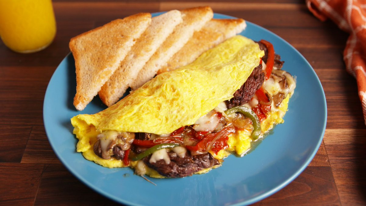 Philly cheesesteak omelet for breakfast Yes or no?