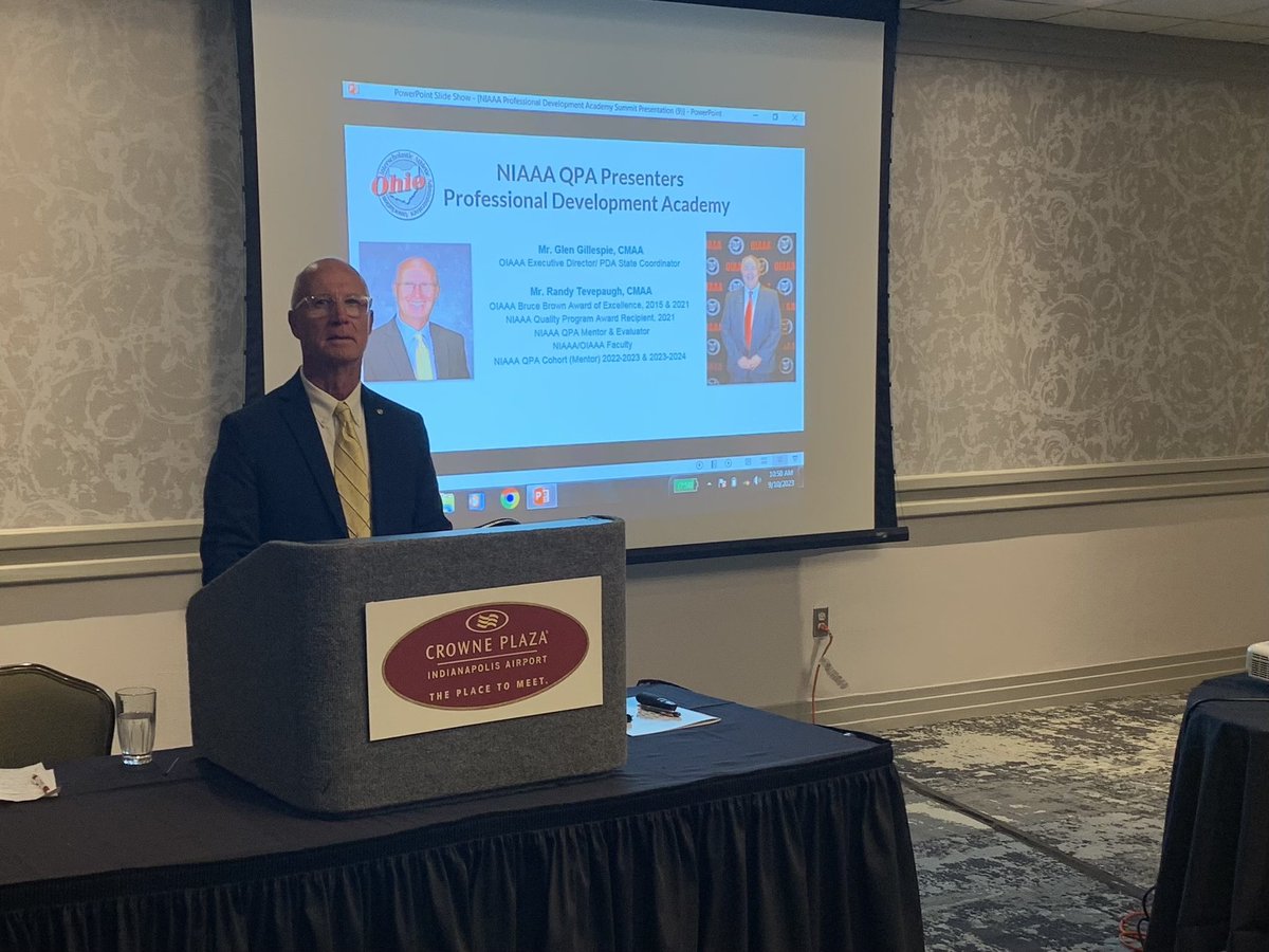 OIAAA Executive Director, Glen Gillespie and OIAAA Board Member, Randy Tevepaugh made a presentation to the NIAAA Professional Development Academy in Indianapolis today