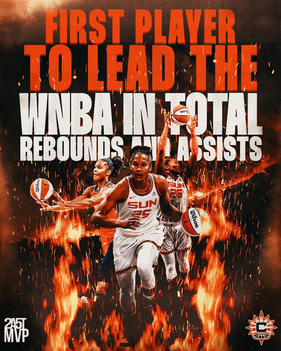 History made 📚

Alyssa Thomas is now is the first and only player in WNBA history to finish the regular season with the most total rebounds AND the most total assists. A special season for a special player.

#CTSun | #ForgedByFire 🔥 | #ATforMVP