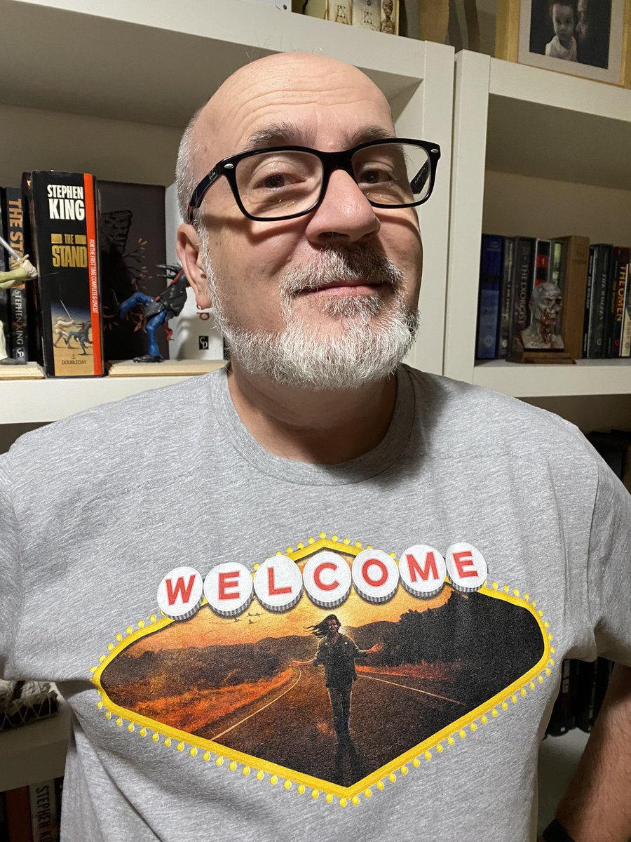 Got my own Flagg illustration on a shirt! @CemeteryDance @RichardChizmar @StephenKing