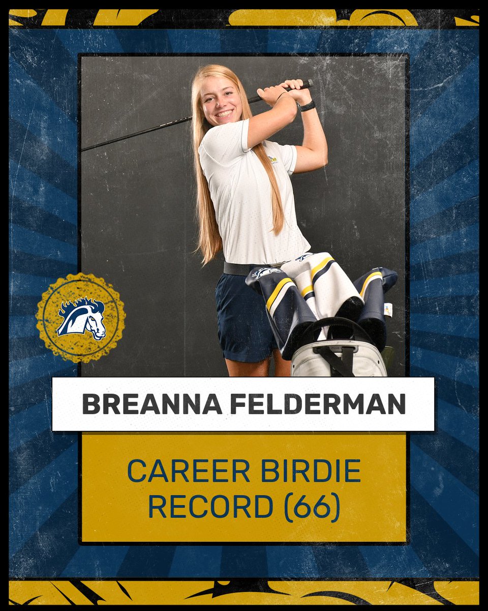 Go_Mustangs's tweet photo. MMU Fall Invitational Final Results🏌️‍♀️| @MMUWGOLF

🥇 Gracie Murray earns her first collegiate win after firing back-to-back 77s
🥇 MMU wins their second straight event
🚨 Breanna Felderman breaks the career birdie record with 66 &amp; counting

What an outing for the Mustangs! 👏👏 https://t.co/Iv2rsMfcaR