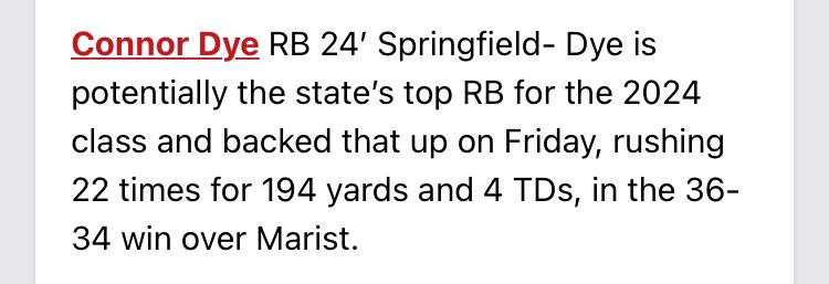 Connor Dye tweet media