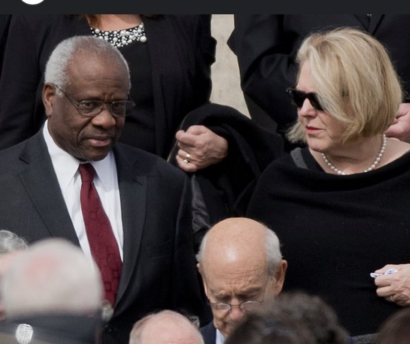 thejackhopkins's tweet photo. We’re going to be hearing a lot more about Ginni Thomas, and, eventually-I predict-Clarence Thomas. No. I don’t mean meaningless chatter about how, “Nothing ever happens to the elite!”  I mean federal investigations and indictments. Don’t think so? Watch. Jack Smith will follow the attempted coup…wherever it may take him, and Jack Hopkins says…it’s going to take him….THERE.