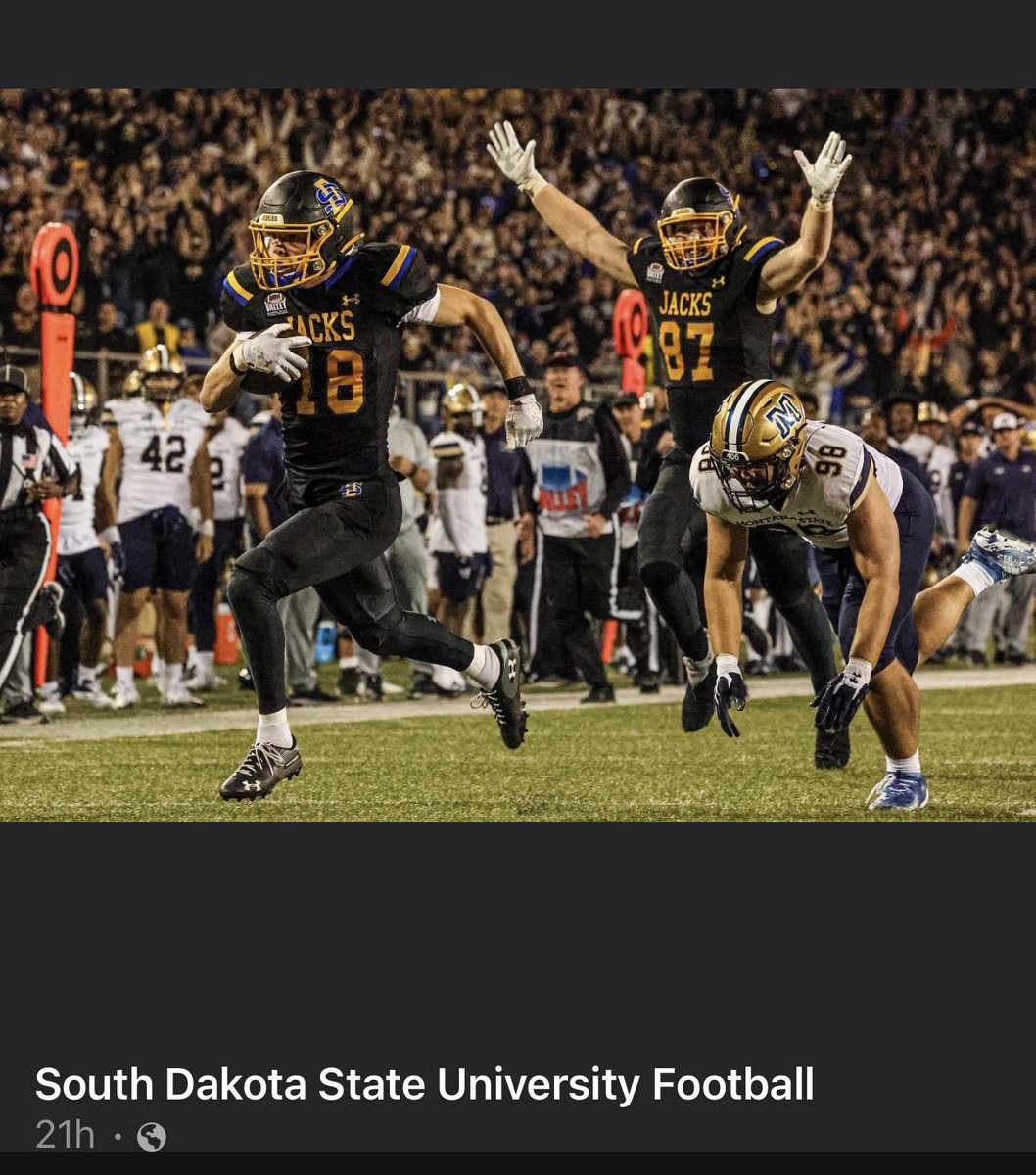 Dave Law (@davealaw) on Twitter photo This pic of a 6th year senior cheering on a true freshman (both SD kids) as he scores the go-ahead TD is absolutely fantastic!!πͺπͺ
Credit - Pulled from <a href="/GoJacksFB/">SDSU Football</a> FB page! This pic of a 6th year senior cheering on a true freshman (both SD kids) as he scores the go-ahead TD is absolutely fantastic!!πͺπͺ
Credit - Pulled from <a href="/GoJacksFB/">SDSU Football</a> FB page!