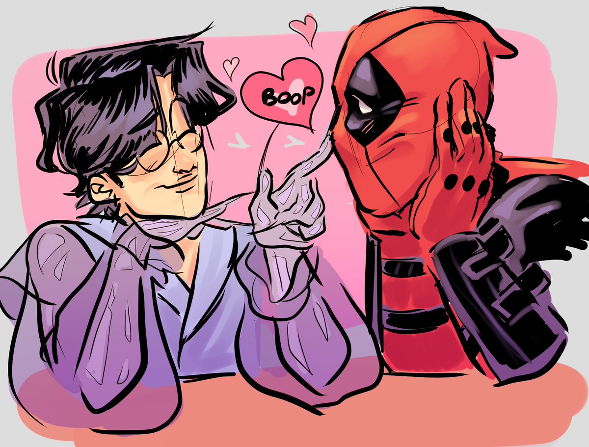 goinfinsane's tweet photo. I like them a normal amount #deadpool #marvel #deadpoolcomic #valentinevuong https://t.co/EhFnr99zIk