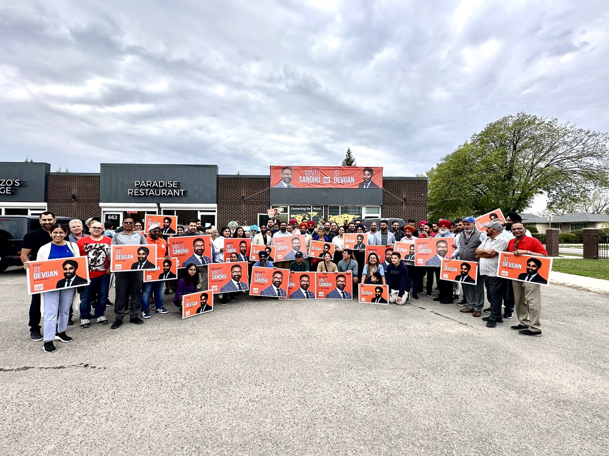 MlaSandhu's tweet photo. Thank you to all the people who came to #TheMaples and #McPhillips election campaign grand opening. Let’s Make Life Better, Together. #mbpoli #votendp #manitoba https://t.co/am7lscFgtG