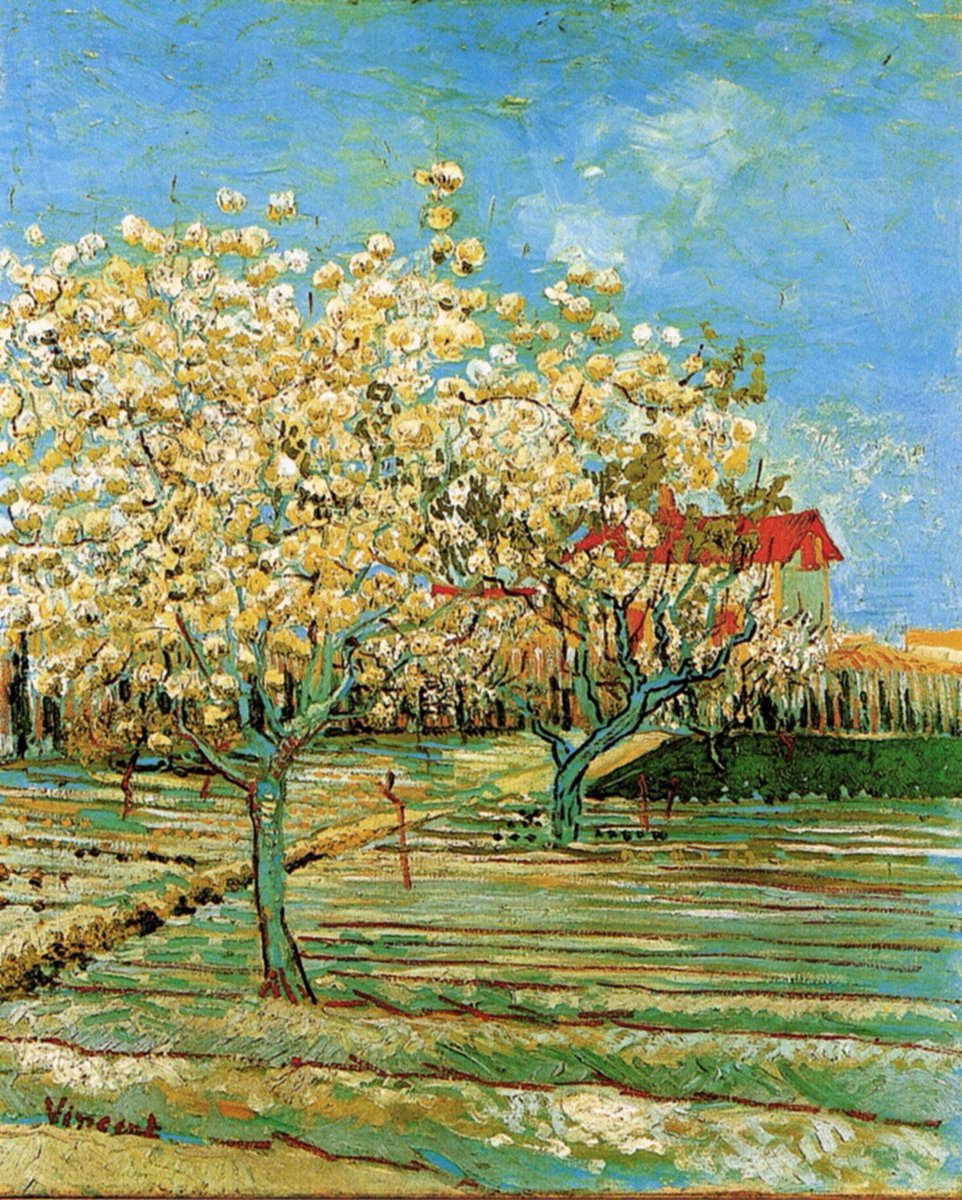 AcademiaAesthe1's tweet photo. Vincent Van Gogh's flowers and trees https://t.co/CqWJlHqU1j