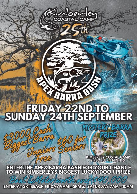 ORDCO is a proud SILVER Sponsor of the 25th Apex Barra Bash, an annual fishing competition that must not be missed.

We wish all entrants the best of luck, and we’ll catch you there!

Follow Apex Kununurra Barra Bash on Facebook for further information ⬇️

facebook.com/apexkununurrab…
