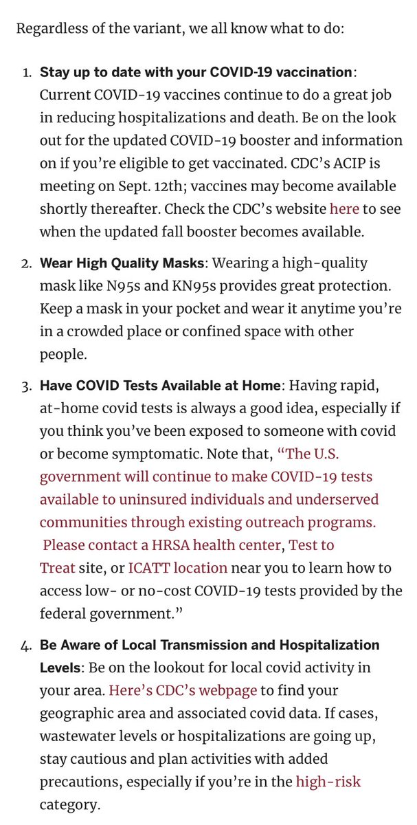 Dr. Syra Madad (@syramadad) on Twitter photo What’s Going on with COVID? And What’s BA.2.86? belfercenter.org/publication/wh… <a href="/BelferCenter/">Belfer Center</a> What’s Going on with COVID? And What’s BA.2.86? belfercenter.org/publication/wh… <a href="/BelferCenter/">Belfer Center</a>