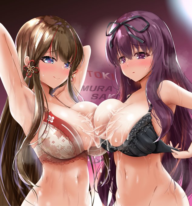 鴇×紫 ズリ事後差分
#閃乱カグラ #シノマス #SenranKagura 