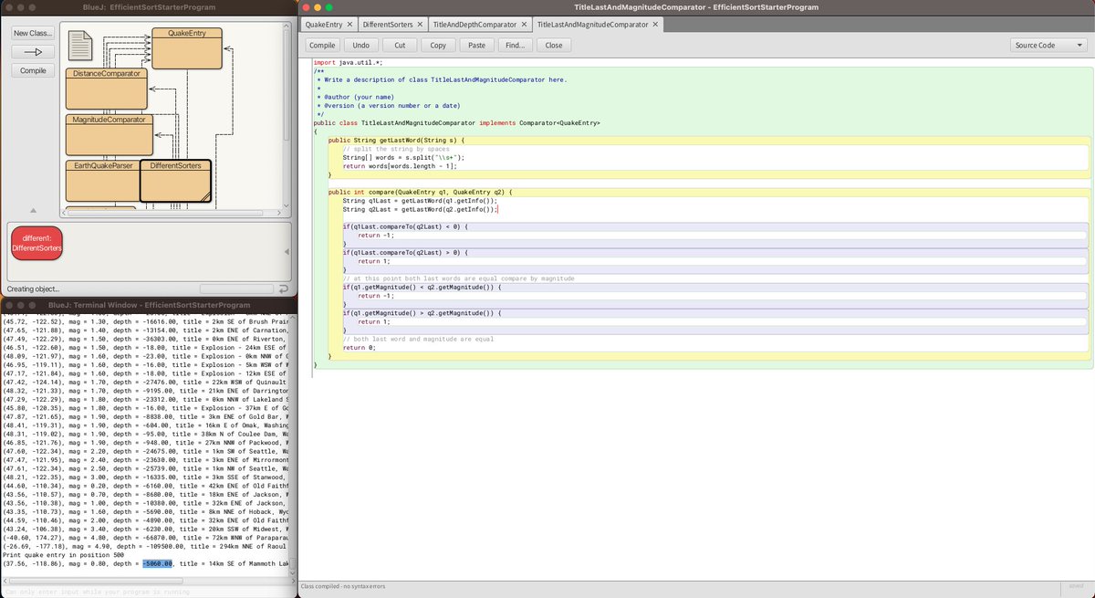 TRC_3's tweet image. Day 60 of #100DaysOfCode:
✅ Dived deep into Comparable & its compareTo() method.
✅ Explored Comparator and created classes for varied sorting metrics.
🤔 Faced challenges but feel confident now in understanding both! #JavaJourney #alwayslearning