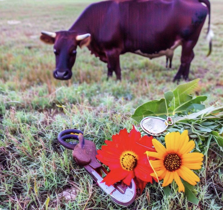 JourneyT0TheSon's tweet photo. during the visiting cow episode on front of house keys on fob were lost, during walk found them six inches from a cow patty and Indian blanket flowers #LostKeys #CloseCall #NatureDiscovery #IndianBlanketFlowers #CowAdventure https://t.co/raM0sChQws