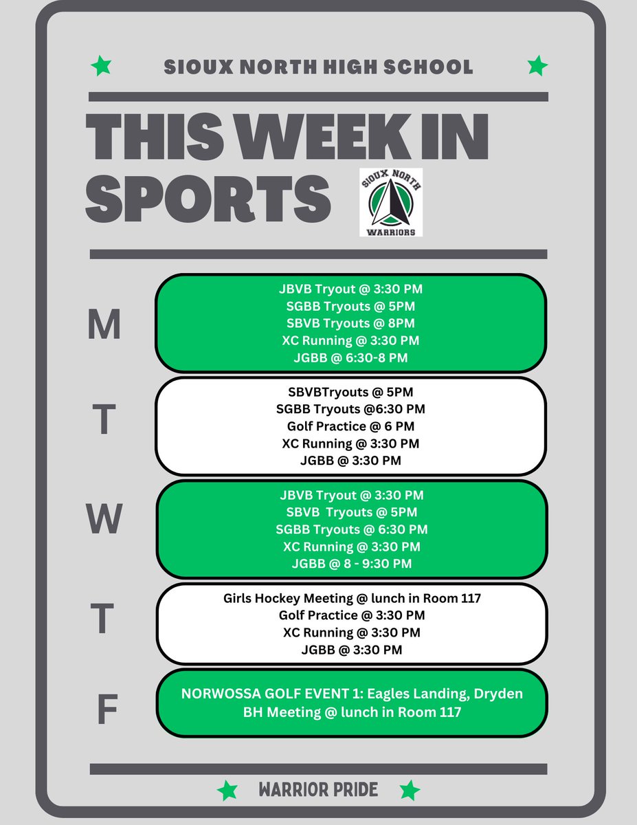 Sioux North High School Athletics tweet media