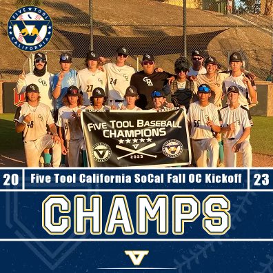 FiveToolCA's tweet photo. 🏆CHAMPIONS🏆

Congrats to @gpaathletics 2026 on winning the 16U Division Championship of the @FiveTool California SoCal Fall OC Kickoff!

#WatchEm https://t.co/tikZaY18ps