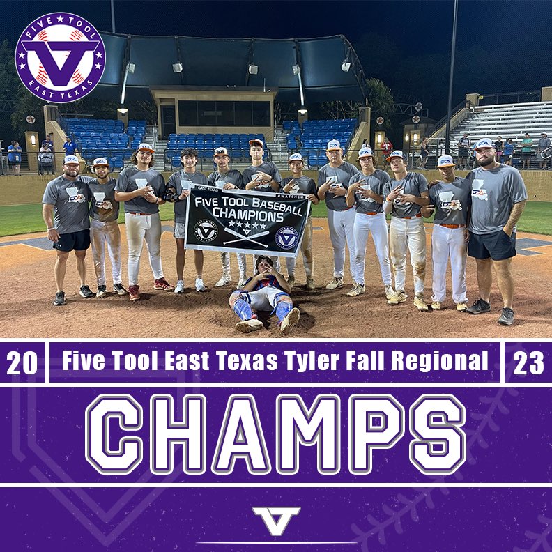 🏆CHAMPIONS🏆

Congrats to DDA 18U on winning the 17U/18U Division Championship of the <a href="/FiveTool/">Five Tool Baseball</a> East Texas Tyler Fall Regional!

<a href="/FiveToolLA/">⚜️Five Tool Louisiana⚜️</a> 

#WatchEm