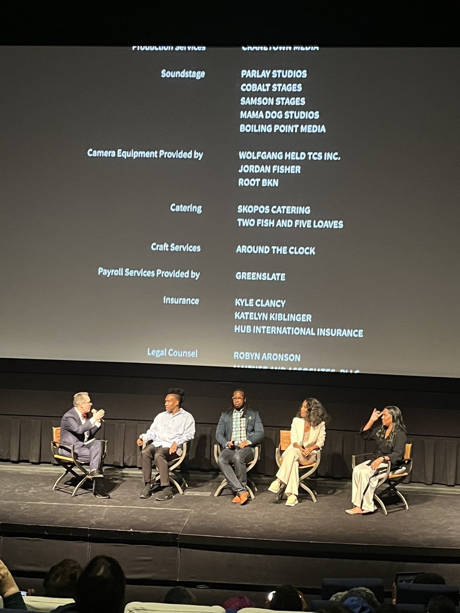 Such a thrill to hear the makers of “Stamped from the Beginning” talk about their excellent new film based on the <a href="/ibramxk/">Ibram X. Kendi</a> book. 
#tiff23