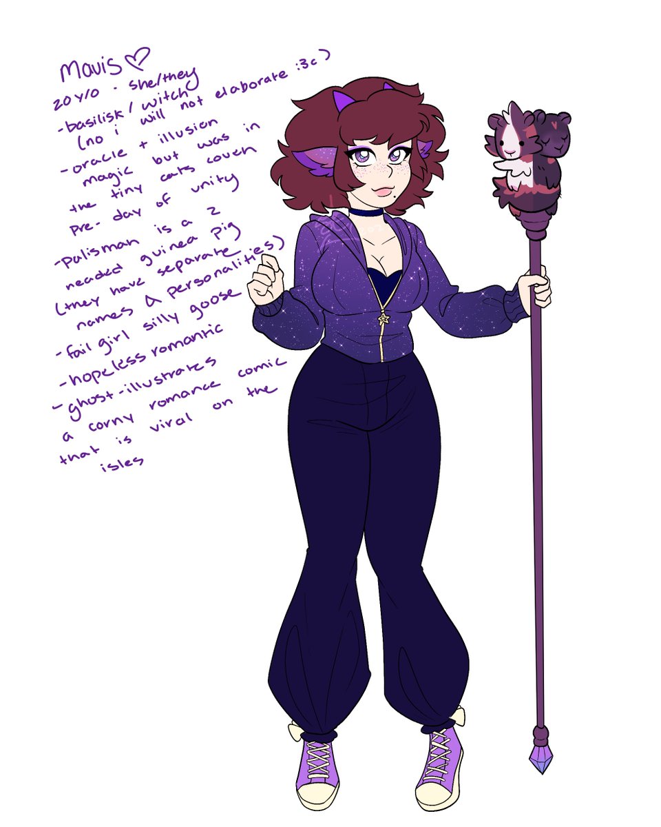 celysstial's tweet image. breaks canon because i want to be a silly critter #toh #theowlhouse #witchsona 

also my palisman is based off of my actual guinea pigs :3c