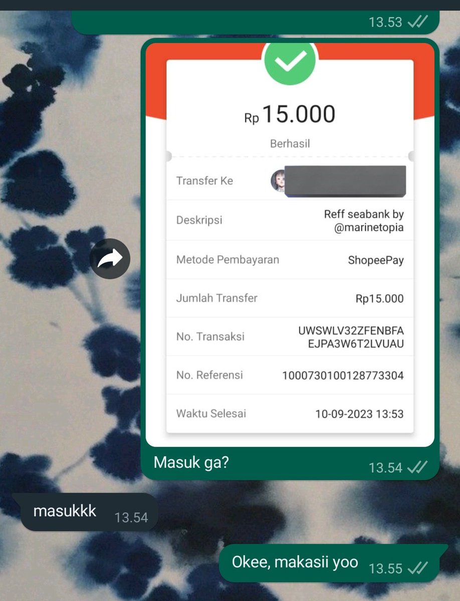 marinetopia's tweet photo. BUKA REKENING SEABANK GET  25K
(15k dari aku + 10k Aplikasinya)

Kode Reff SeaBank : 2UL6QF 

isi saldo min 50k dan pertahankan saldo tabungannya selama 3 hari di Aplikasi SeaBank 

cair dihari ke-3
Info lengkap https://t.co/M8jVNONoAI

#zonauang #jobreceh https://t.co/p1tdMVfBvZ
