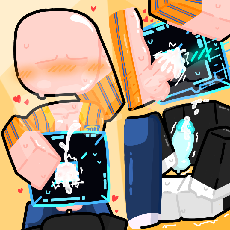 moranq514415's tweet photo. Scp 3008 &amp; roblox logo player💛🧡💙🖤.

the player begging the employee(3008) to give him a blowjob, but only when no one’s around and said “sure❤️“.

sfw/nsfw. https://t.co/L0Hh1vhFJE