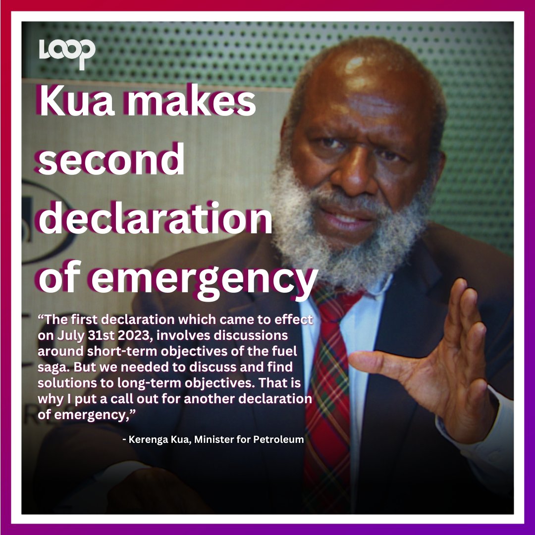 tvwanonline's tweet image. #PNGNews Another Declaration of Emergency has been announced to continue discussions on the foreign exchange and fuel supply issue.

To read more: looppng.com/png-news/kua-m…

#emergencydeclaration #foreignexchange #fx #fuel #KerengaKua #PapuaNewGuinea #PNG #LoopPNG #LoopNews