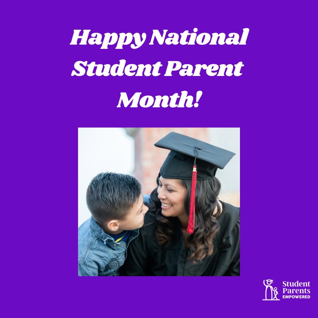 Happy National Student Parent Month! We are proud to celebrate, support, and empower student parents this month and every single day of the year! 

#studentparent #studentparents #nationalstudentparentmonth #studentparentsuccess #collegewithkids #highered