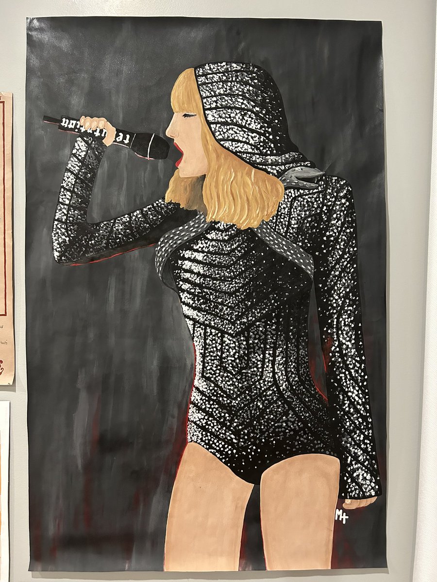 Taylor Swift reputation painting. 
41 3/8 x 26 6/8
<a href="/taylorswift13/">Taylor Swift</a>
Taylor you can have this for free, anyone else, $10,000