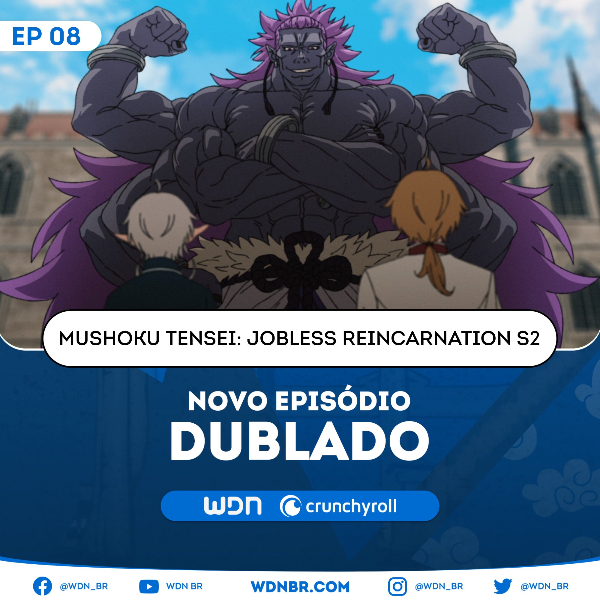 2 Temporada Mushoku Tensei DUBLADO Na Crunchyroll Brasil 