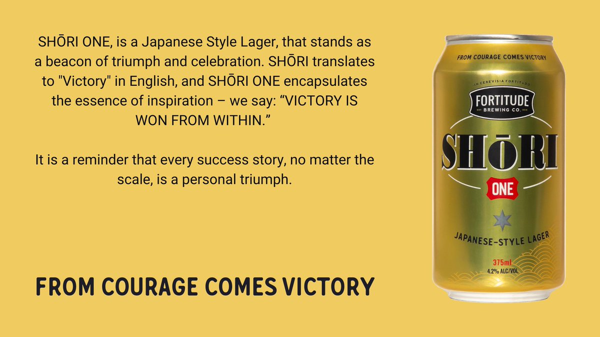 FROM COURAGE COMES VICTORY