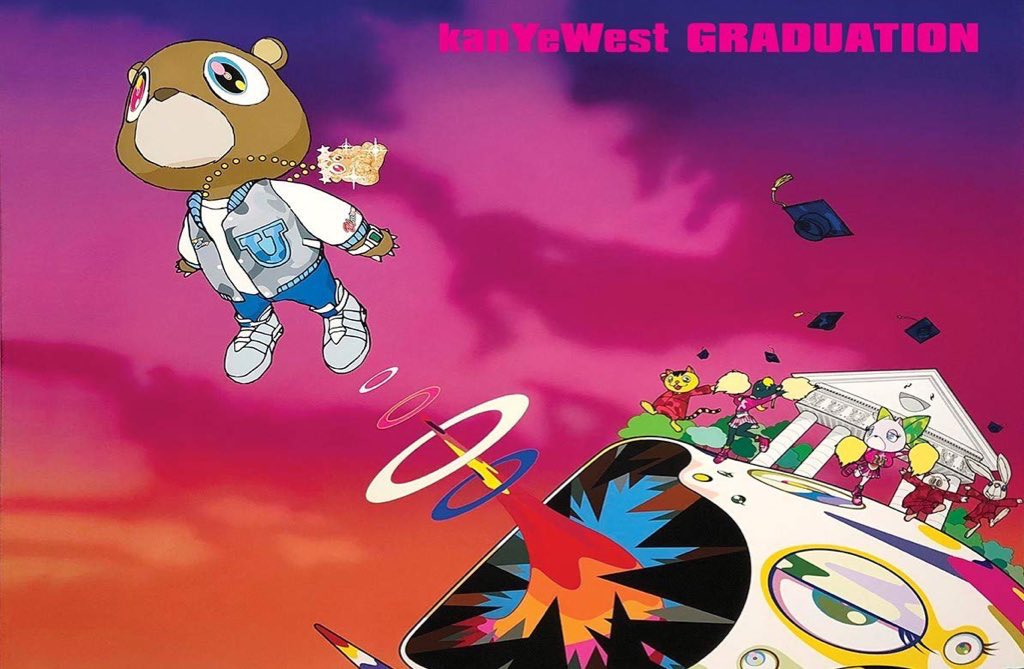 nfr_podcast's tweet photo. 16 years ago today, Kanye West released his third studio album ‘Graduation’ 🐻🎓 https://t.co/Vq6BYw2fYT