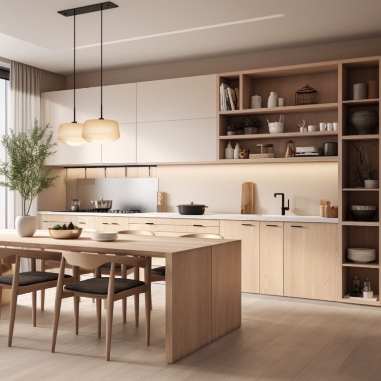iggbuild's tweet photo. Kitchen cabinet berunsurkan ‘KONSEP MUJI’..Sape dekat sini minat vibes jepun tu boleh lah try untuk kitchen cabinet rumah korang. https://t.co/KmelpuDkrt