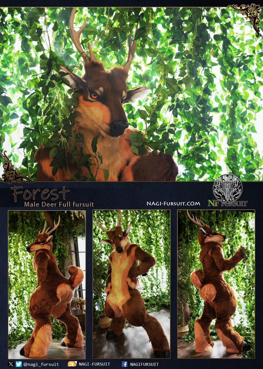 The MaleDeer fursuit head - Forest(佛洛斯特)-COMM
Forest is the character designed by NF entrusted by the client.
The charming and deep eyes are the biggest project this time!

Commission made at the end of 2024 is being evaluated and opened. Please look forward to it!