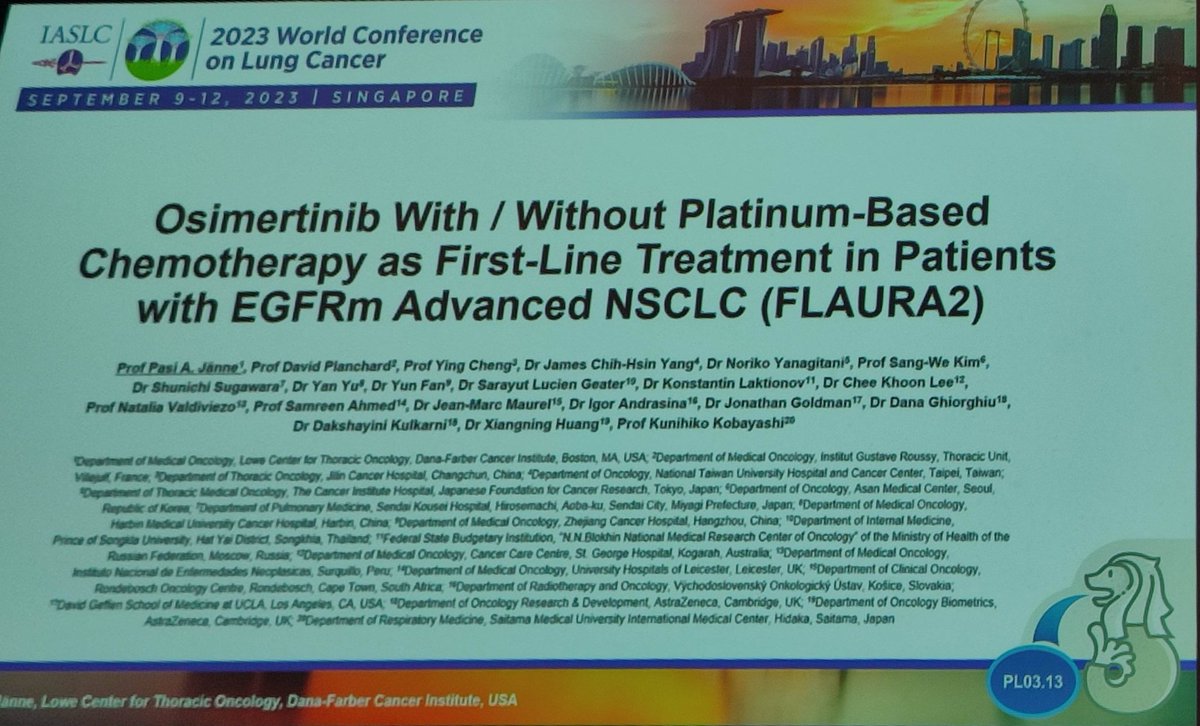 cinthiavgauna's tweet photo. #WCLC2023 FLAURA2  muestra  un nuevo standard en avanzado/mts EGFRm. 
📝Osimertinib +Qt es mejor q Osimertinib solo🙌 https://t.co/LVzLEAkZqy