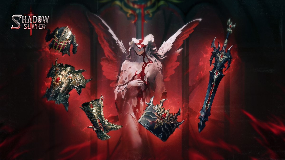 shadowslayer_hi's tweet photo. The set from Balthos is a never-out-of-date set for Shadow Slayer  players: Outstanding power accompanied by eye-catching vfx effects, as  bright as the color of blood &amp; hell fire.🔥🔥🔥

#ShadowSlayer #Balthos https://t.co/ldF0PKAlJU