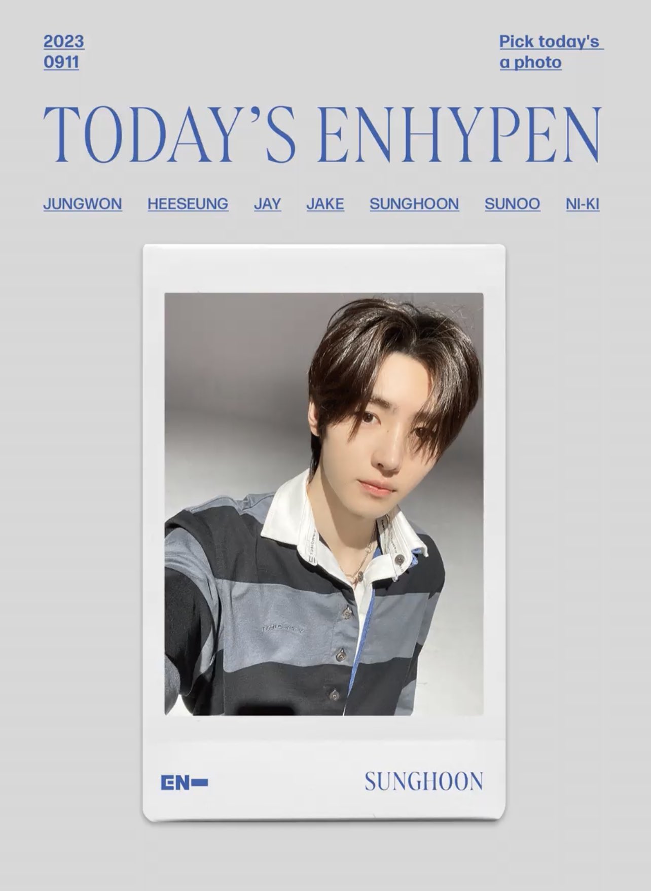 ENHYPEN ソンフン　SUNGHOON　額縁　パネル エンハイフン ソンフン パノラマポスター (ENHYPEN SUNGHOON