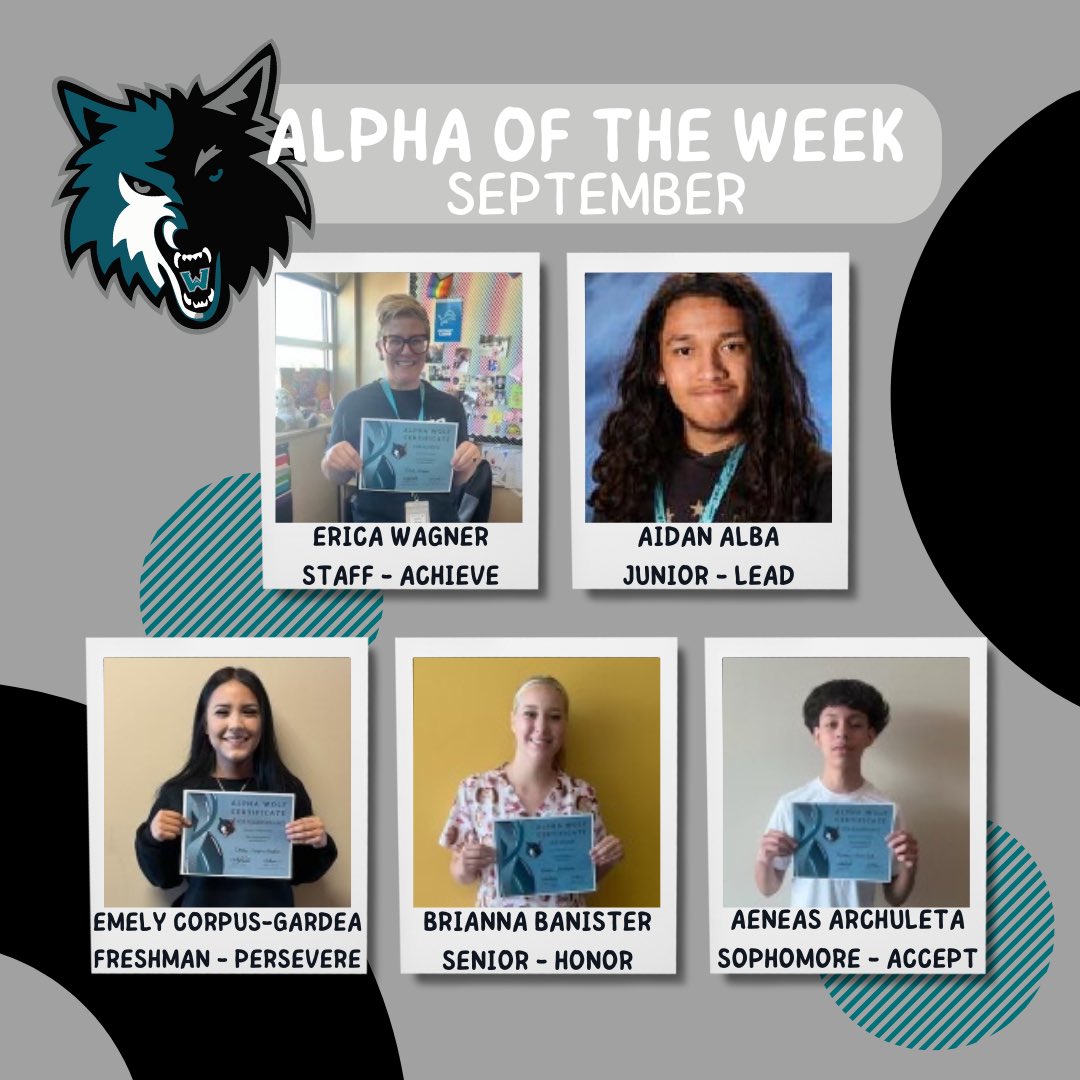 Congratulations to our first set of ALPHA wolves! Thank you for living our values!