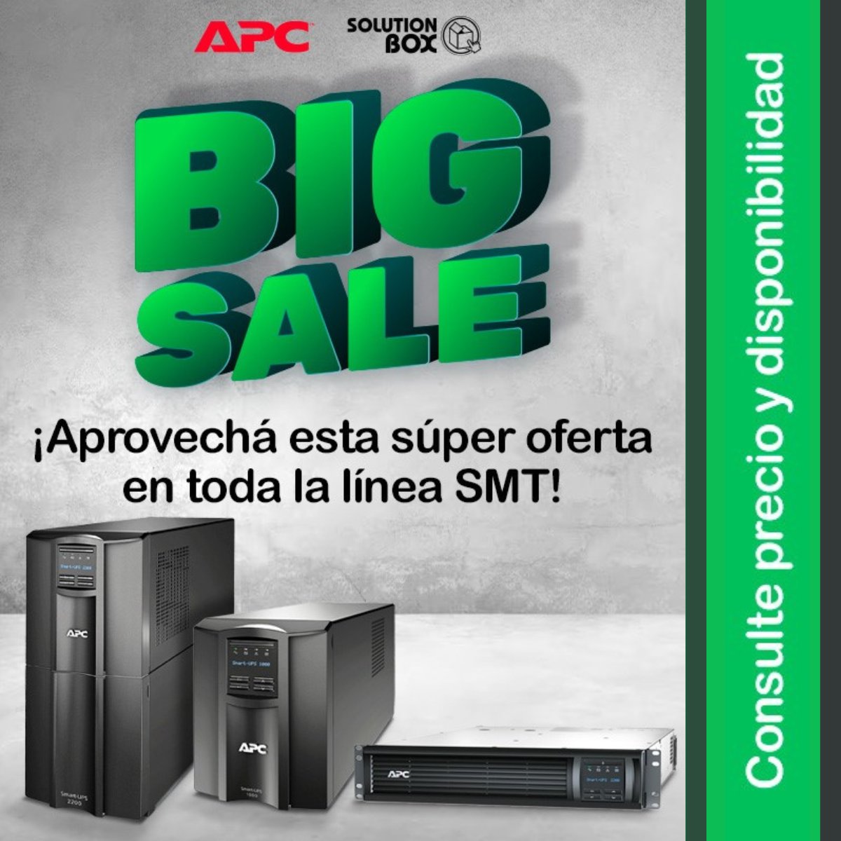 👉La línea #SMT tiene la posibilidad de agregarle una tarjeta de red (NMC) para hacer la correspondiente administración y gestión del UPS, adicionalmente su panel LCD permite una mayor información en cuantos estados del UPS y configuración del mismo.

Conseguila en Solution Box✅
