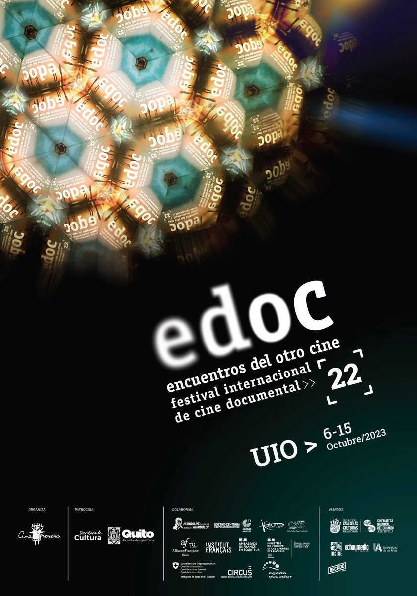 ¡Les presentamos el afiche de estos #22EDOC! ✨🎥    
▪️ Apostamos por el cine documental nacional.   
▪️ Creemos en el encuentro y el trabajo en red. 
▪️ Buscamos conectar con distintas miradas, para conocer otras realidades.  ¿Están listxs para esta nueva edición de los #EDOC?